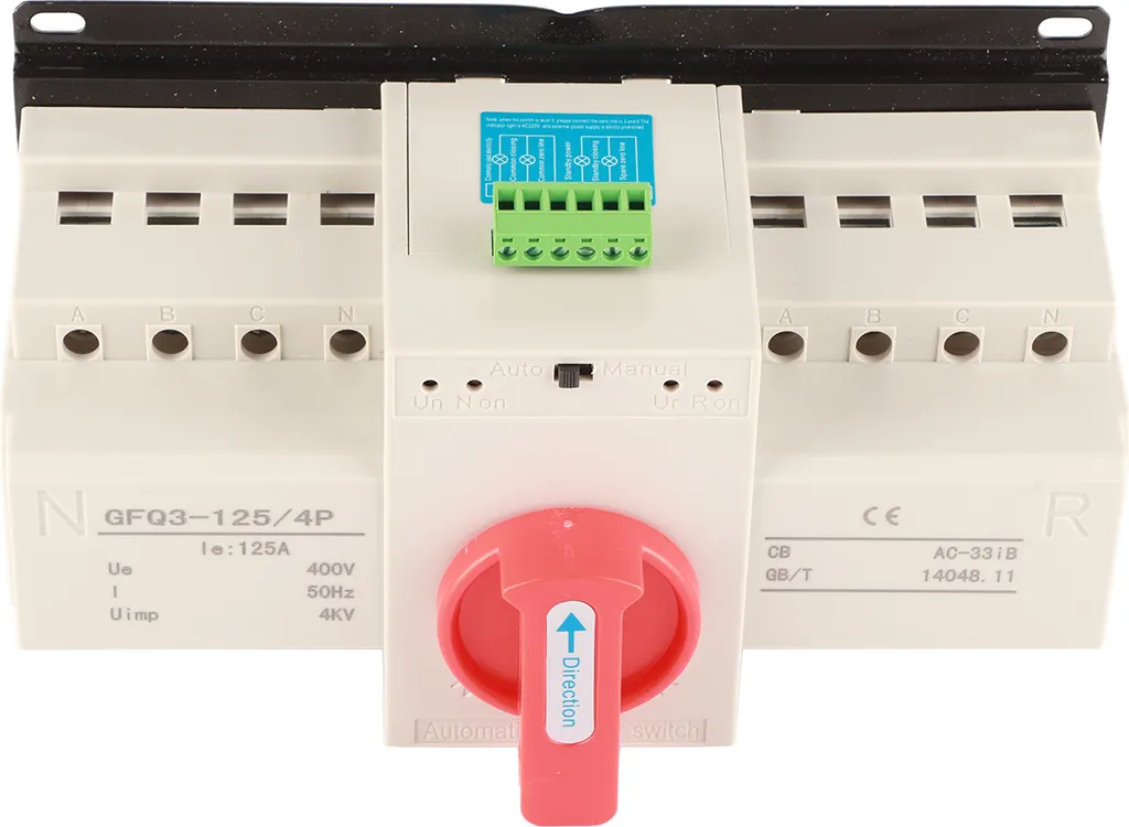 Inverseur de source automatique triphasé 125A pour tableau électrique - 4