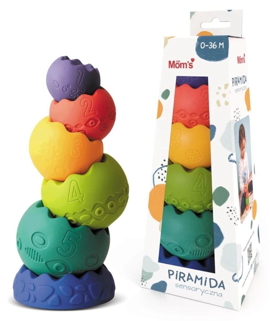 Mom's Care Zachte sensorische piramide, geschikt vanaf 0 Productafbeelding 