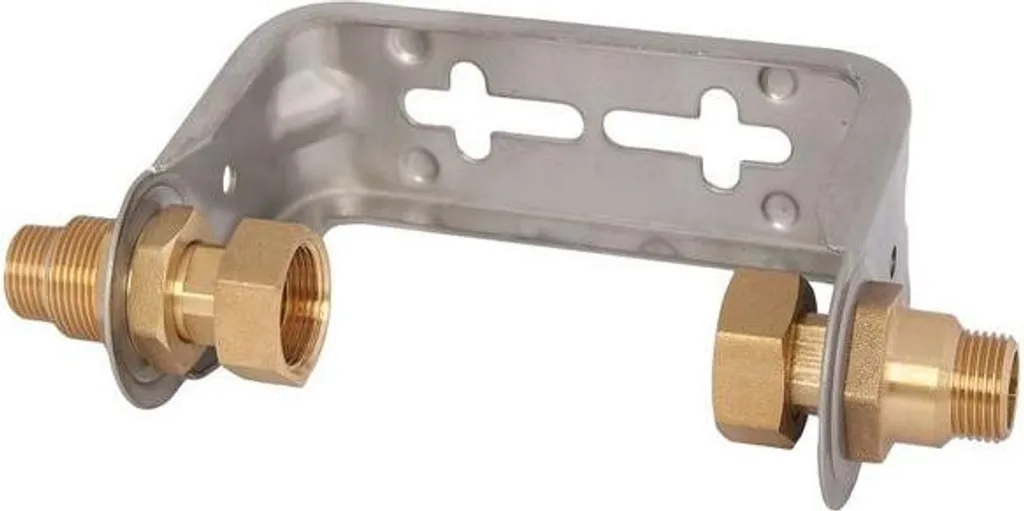 Staffa Contatore Acqua Acciaio Inox 3/4" JS Wz-Einbaubuegel 80mm