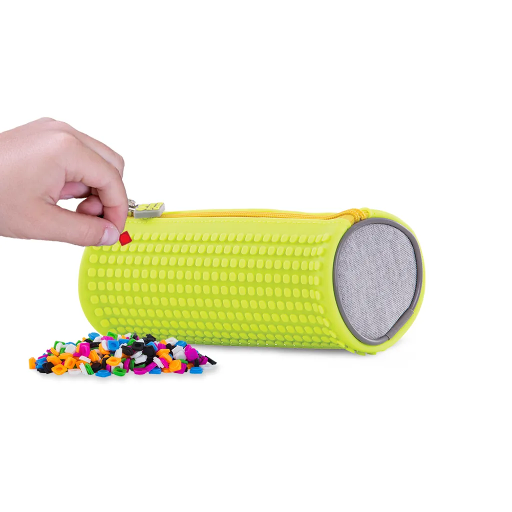 Fournitures Scolaires : Trousse Ronde PIXIE CREW Jaune pour Collège et Lycée