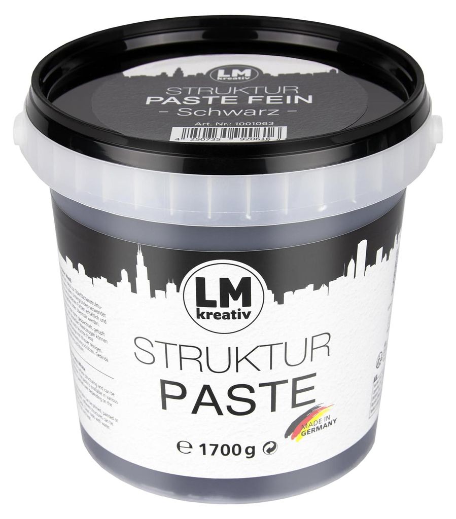 LM-Kreativ Strukturpaste fein 1,7 kg, Schiefer – Texture Produktbild 