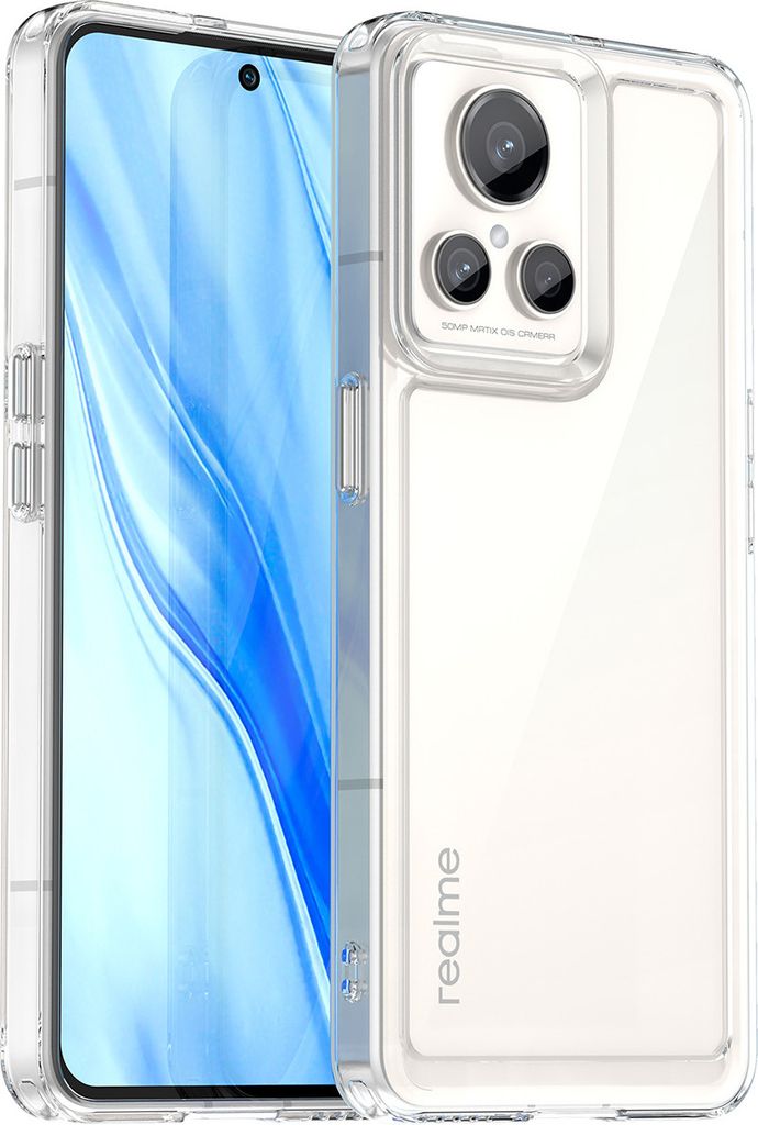 Realme GT2 Explorer Master Hülle, Klar Rückseite Stoßfeste TPU Silikon Bumper Schutzhülle für Realme GT2 Explorer Master Transparent