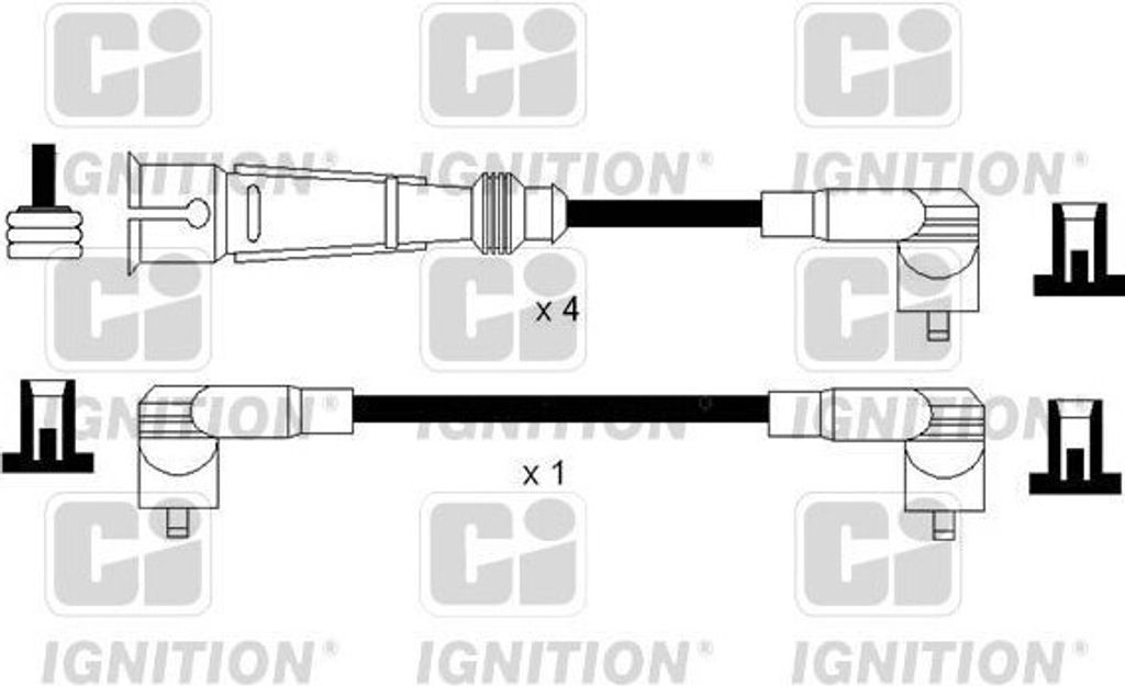 QUINTON HAZELL XC1151 Zündkabelsatz Zündleitungssatz für VW GOLF III (1H1) GOLF II (19E, 1G1) Polo Schrägheck (6N1) Jetta II (19E, 1G2, 165) Vento