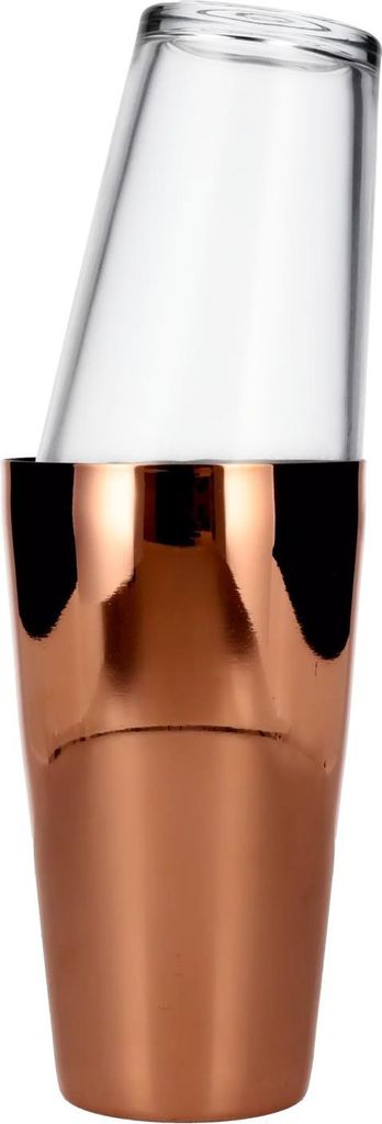 Paderno Boston Shaker Edelstahlbecher 700ml Glas 400ml Produktbild 