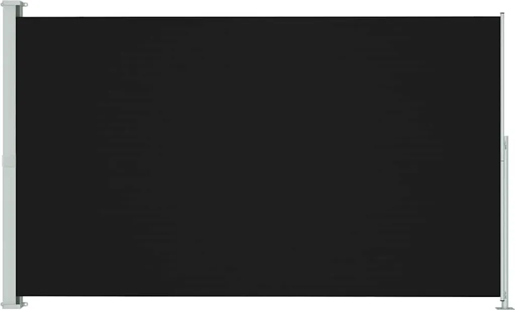 Paravento Laterale Retrattile vidaXL 180x300 cm - Nero e Acciaio