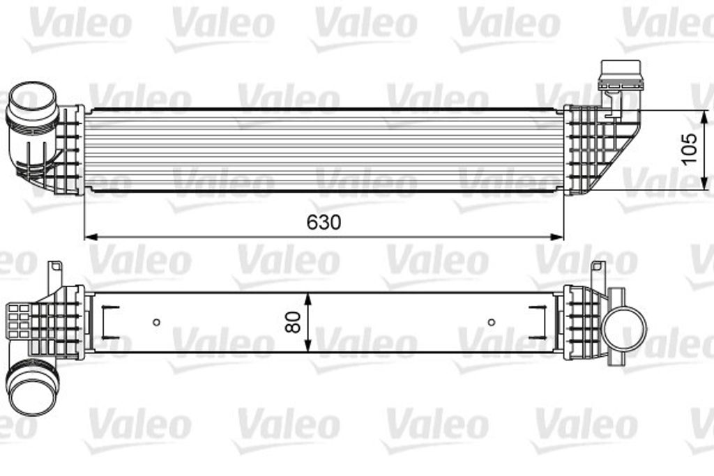 VALEO 818636 Ladeluftkühler LLK für RENAULT Scénic III (JZ0/1) Turbo Intercooler