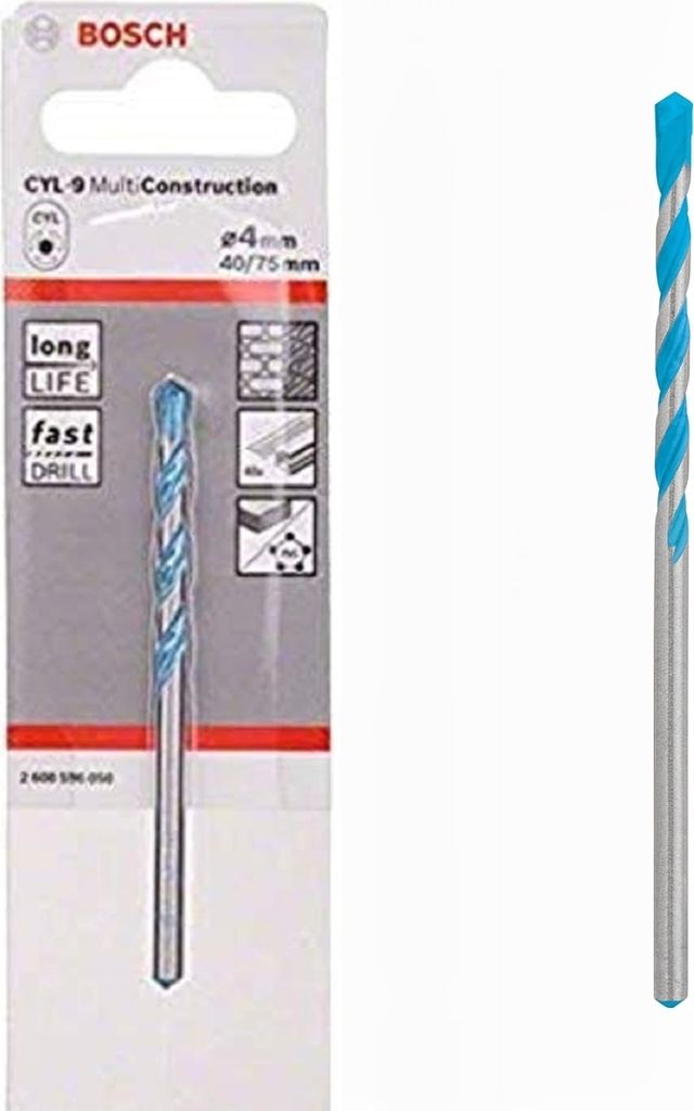 Bosch CYL-9 Mehrzweckbohrer Ø 4 mm Professionel MultiContruction