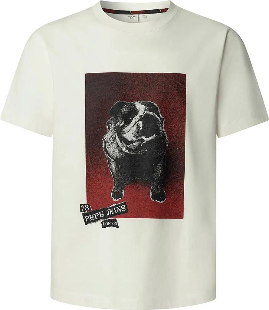 Pepe Jeans Gavin Kurzarm-t-shirt Weiß XL Herren Weiß XL