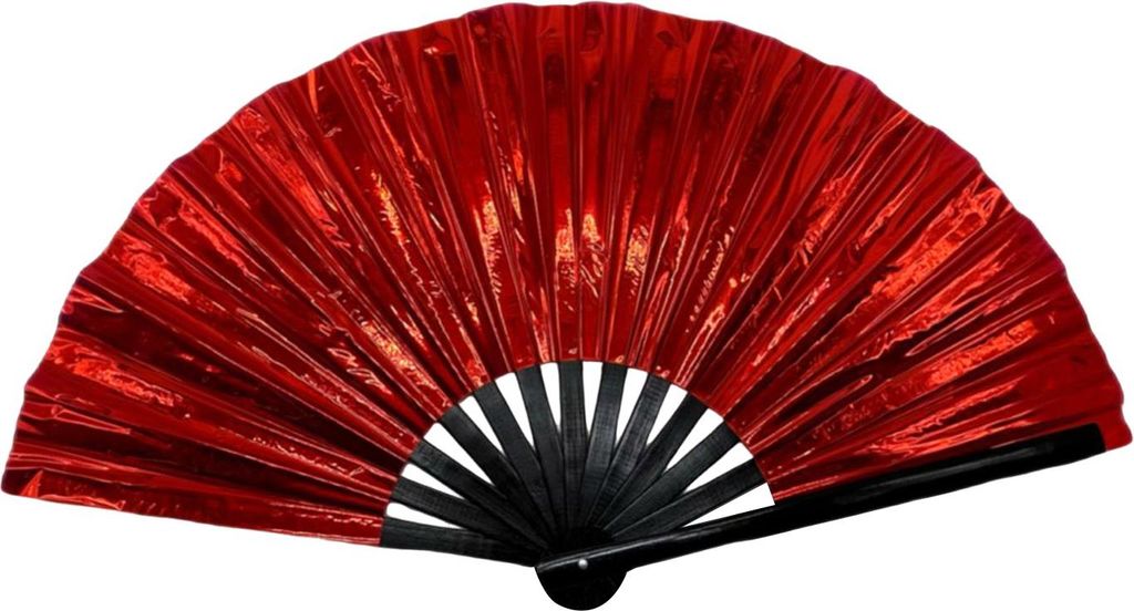 Holografischer Faltfächer, tragbarer schillernder Handventilator, Sommer-Kühlventilator, Dekoration, Tanz-Performance-Requisiten, Party-Zubehör