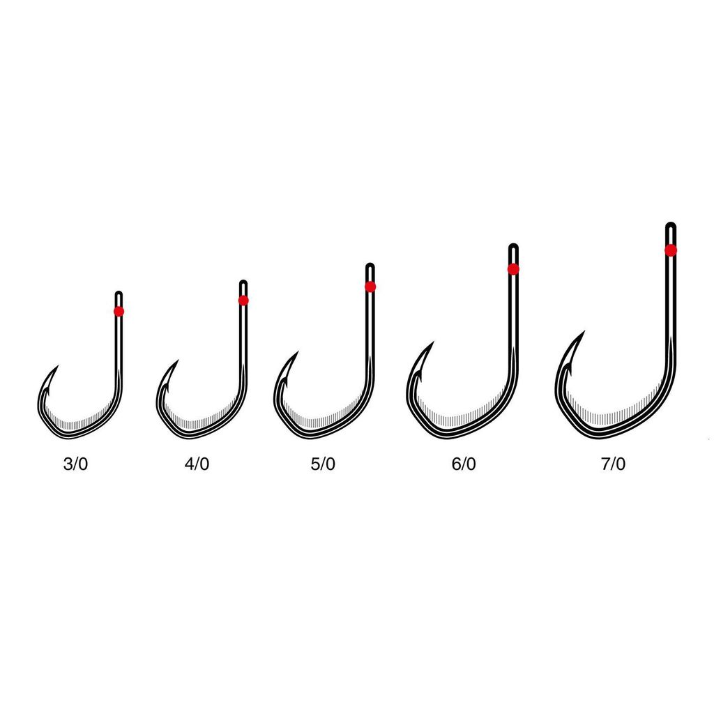 VMC 7243 Redentex Back+ Hook - Einzelhaken, Größe/Packungsinhalt:Gr. 5/0 / 4 Stück