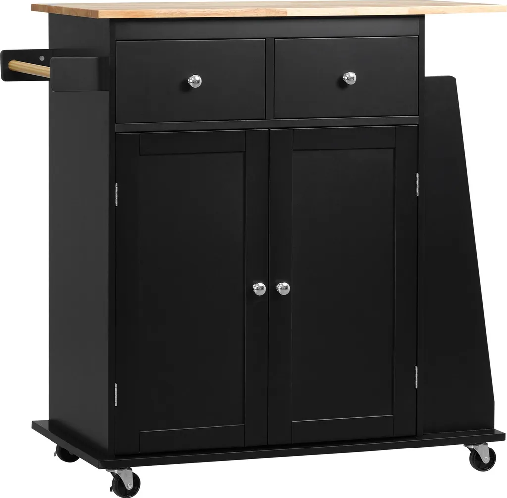 Meuble de Cuisine d'Appoint : Gagnez de l'Espace avec ce Buffet Noir
