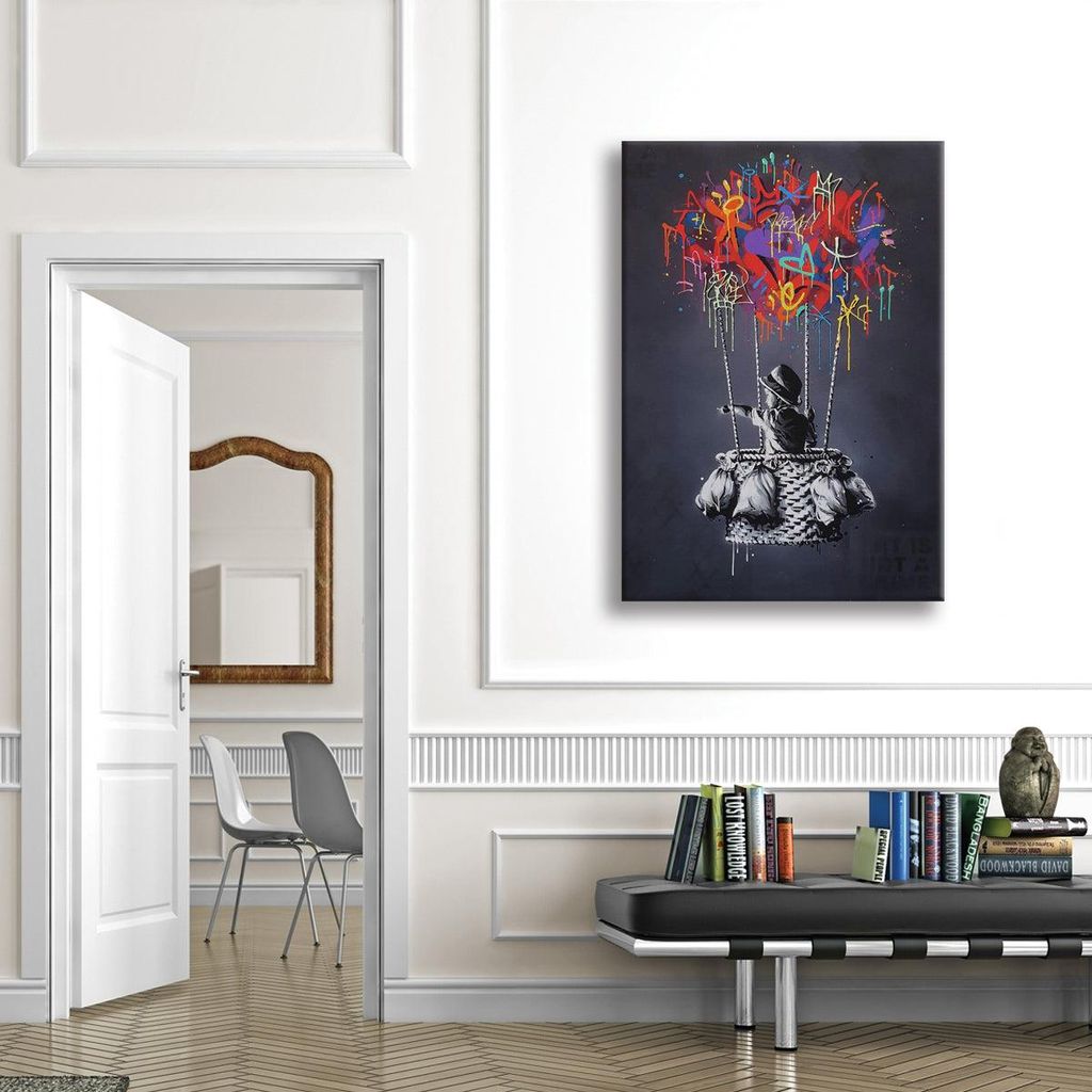In Altum - Zeitgenössisches Leinwandbild auf Holzrahmen 50x70 cm