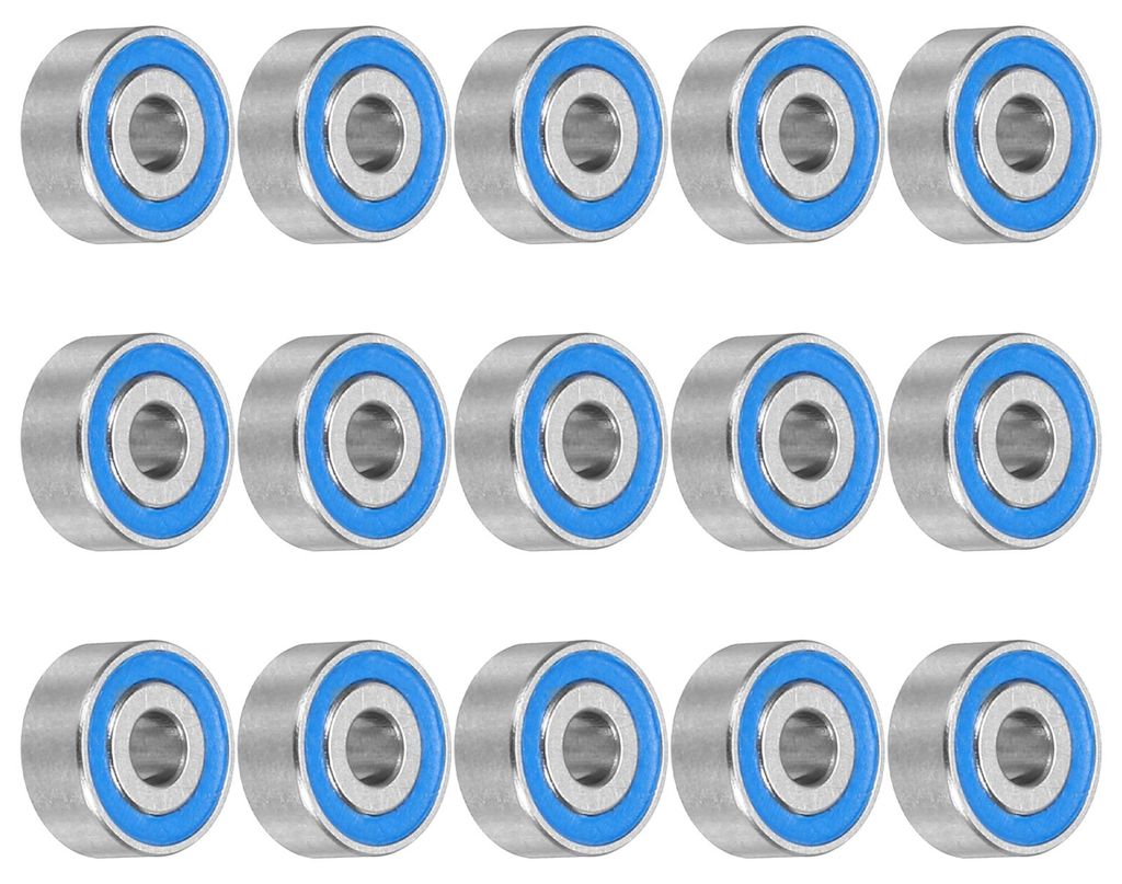 15 Stš¹ck MR62-2RS Kugellager Rillenkugellager 2x6x2,5mm Chromstahl Miniaturlager Doppelt abgedichtete Pr?zisionslager, P6 (ABEC 3)