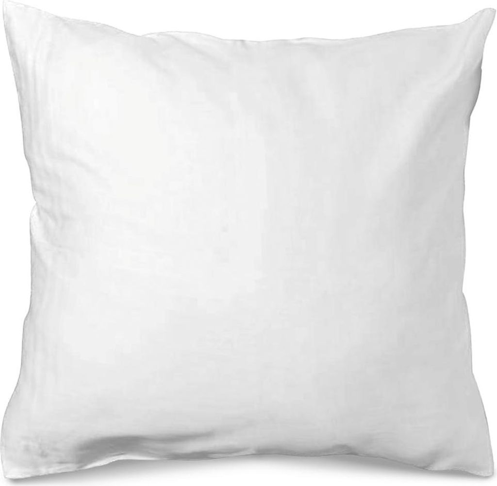 Baumwoll-Satin-Kissenbezug 50x60 für ein Kissen, glatt GOLD Weiß