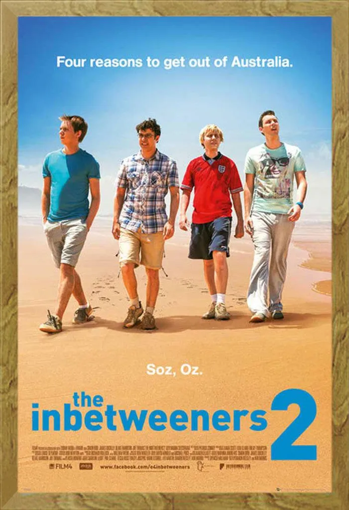 Quadro The Inbetweeners 2 Cornice Rovere Shinsuke Maxi Vetro Acrilico