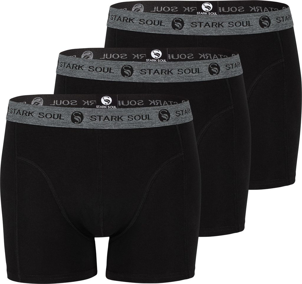 Stark Soul® Retro-Boxershorts 3'er Pack L schwarz Produktbild 
