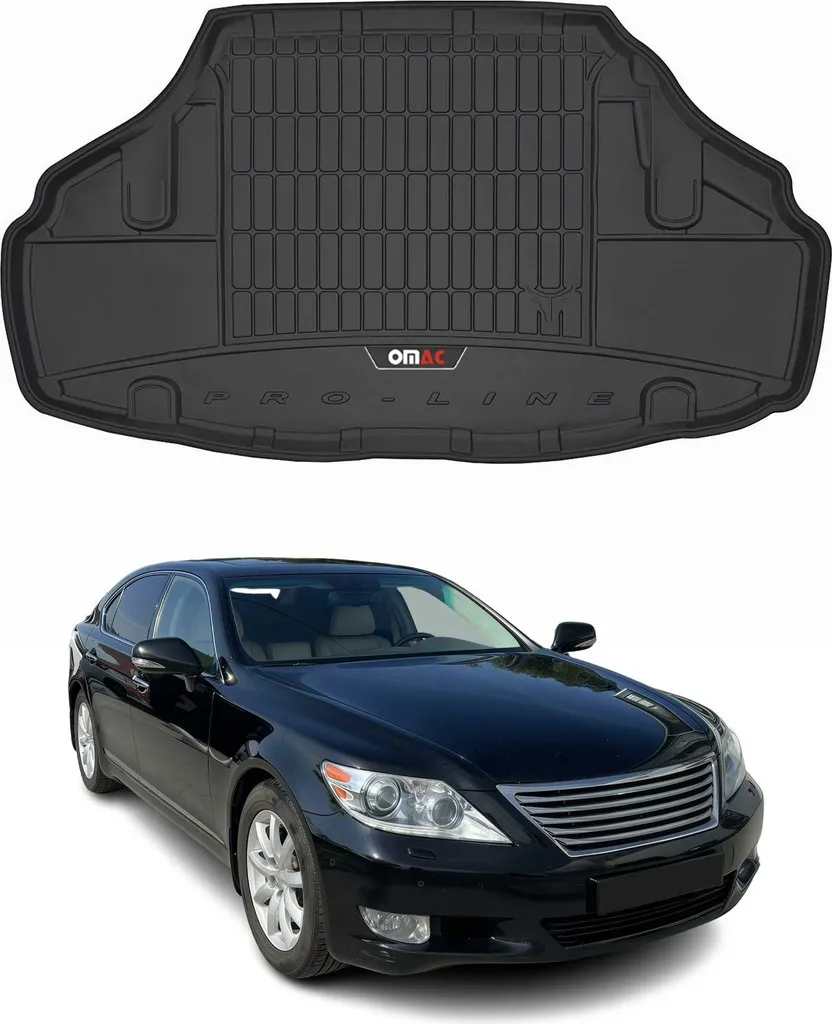OMAC rivestimento del bagagliaio in gomma per Lexus LS 460 2006-2017 TPE rivestimento del bagagliaio nero