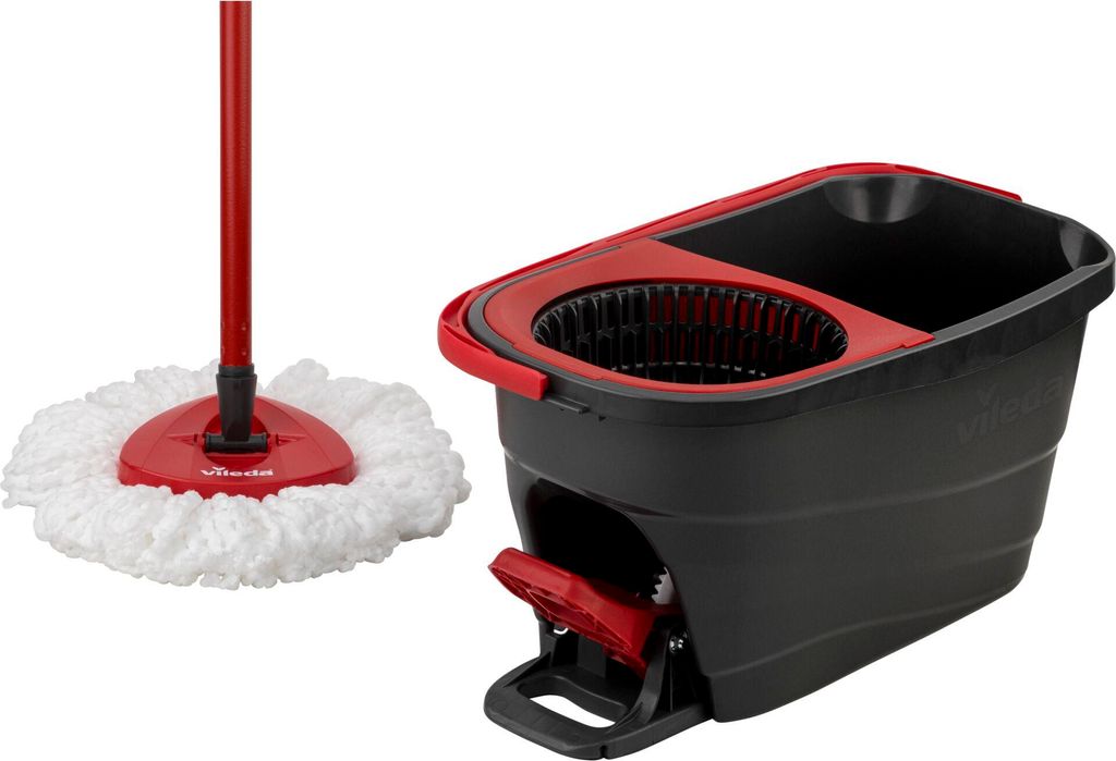 Vileda 159864 Wischsystem & -eimer Einzeltank Schwarz - Rot Image du produit 