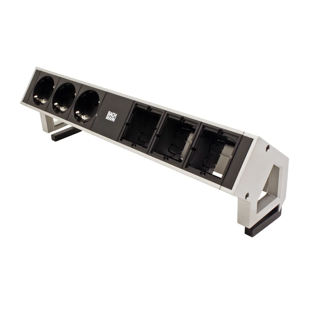 Multipresa da Scrivania BACHMANN DESK2 Acciaio Inox - Eleganza e Funzioni - 8
