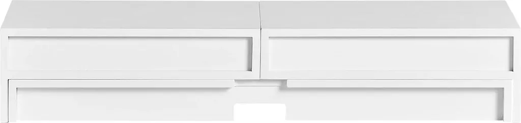 Alzata per 2 Monitor Regolabile SoBuy BBF04 | Desk Organizer con Cassetti