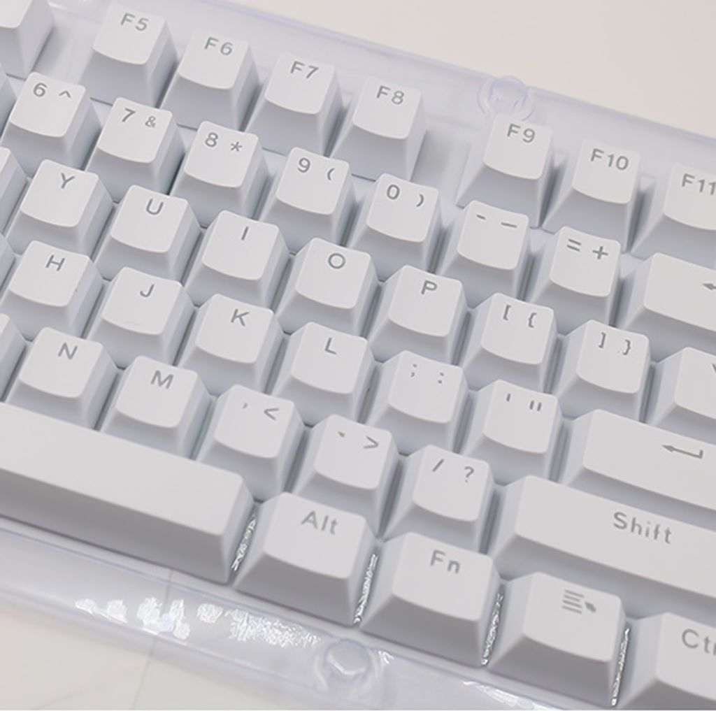 104pcs Anti-Skid-Backbeleuchtung ABS-Tastenkaps Mechanische Tastaturschlüsselkappen für PC-Computer-Weiss