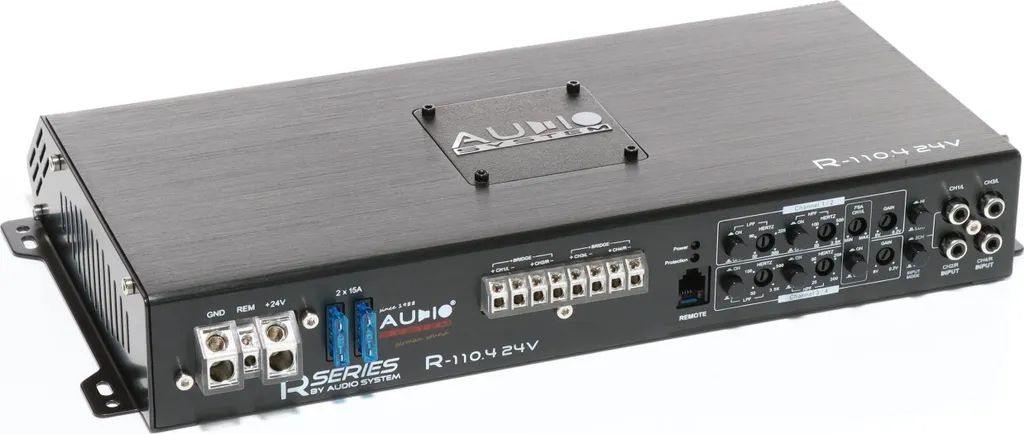 Amplificateur 4 Canaux 24V Audio System R-110.4 avec Filtres Actifs Intégrés