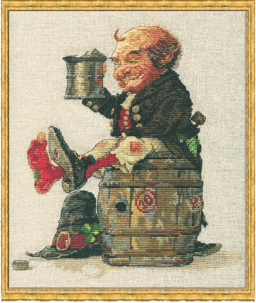 Cadeau Broderie Point de Croix Nimue Le Cluricaun pour Décoration 52K