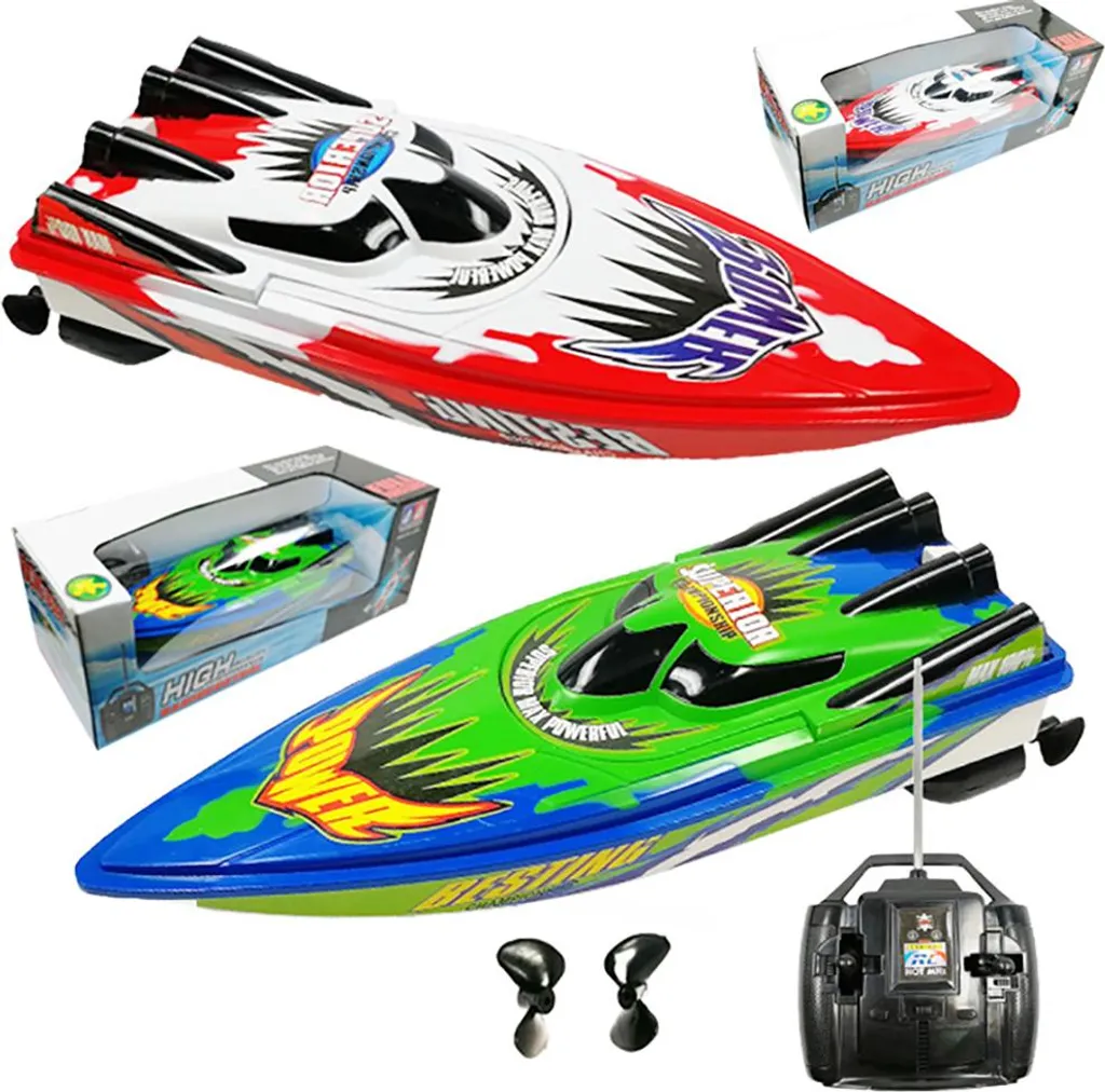 Bateau télécommandé pour piscine et lac, jeu extérieur de vacances