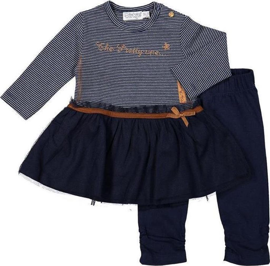 Dirkje Zweiteiler Set Kleid und Leggings marine 80 Produktbild 