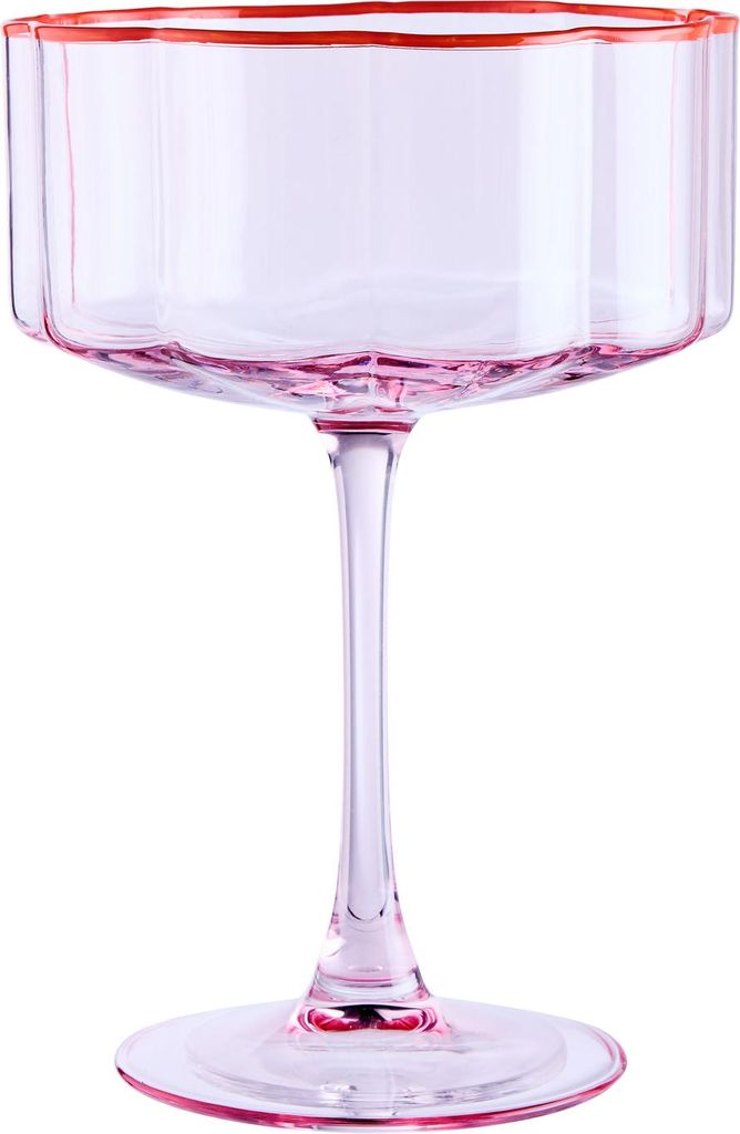 BUTLERS FIORI Champagnerglas rosa orange