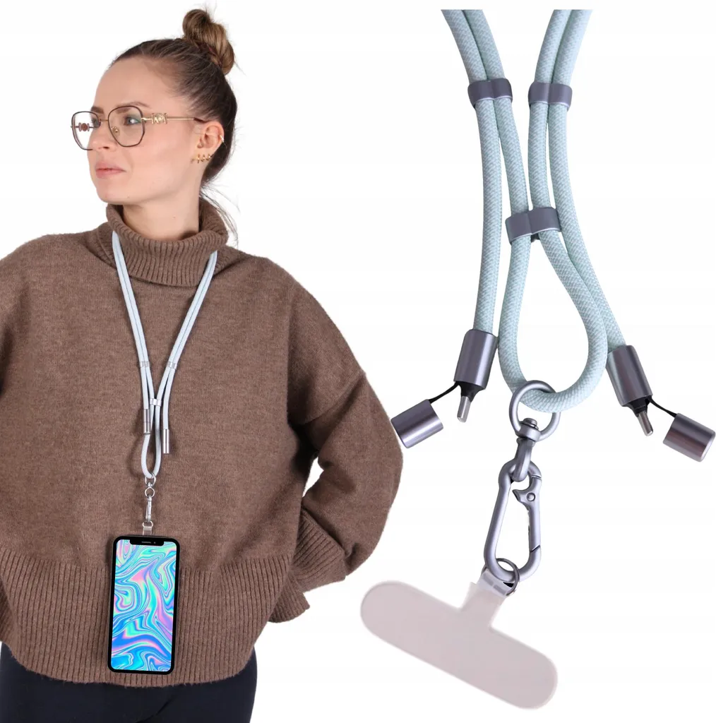 Câble USB C Charge Rapide avec Lanyard-String Intégré pour Téléphone