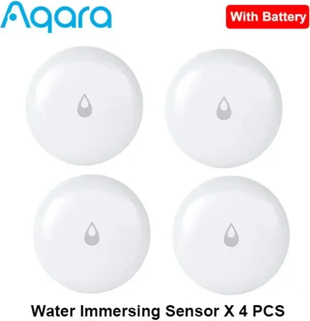 Aqara Capteur de fuites d'eau Zigbee IP67 Pack de 4 détecteurs fiables - 2