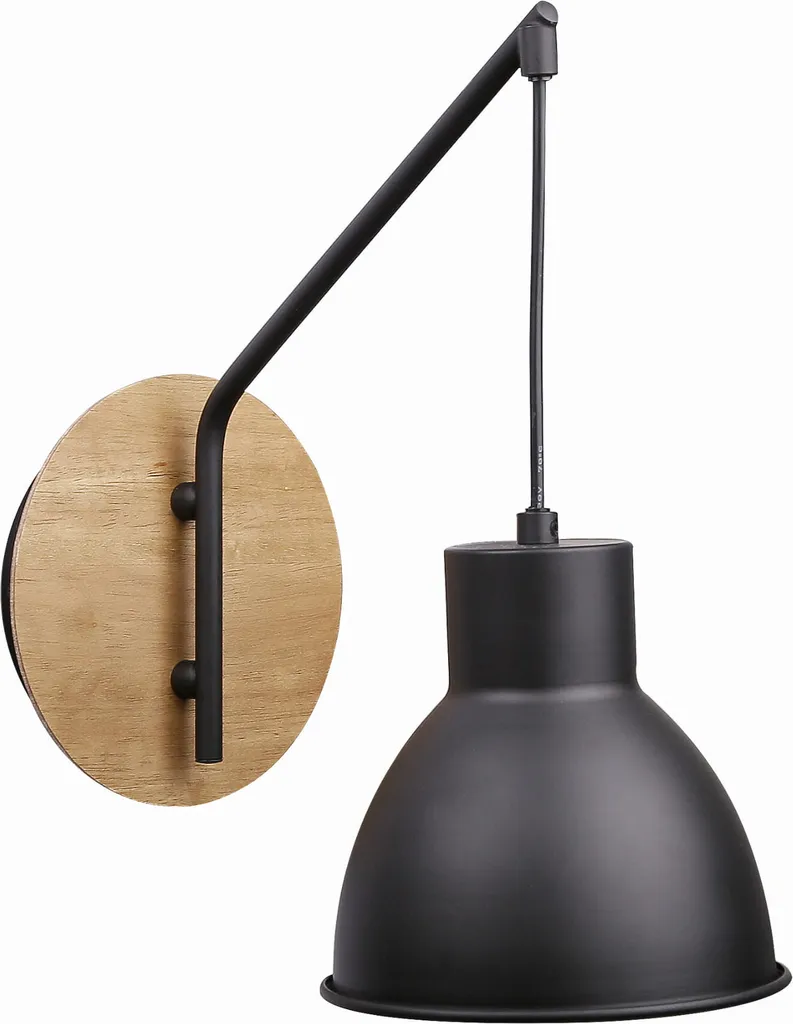 Applique Noire Vario 21-73495 : Solution Éclairage Mural Moderne E27