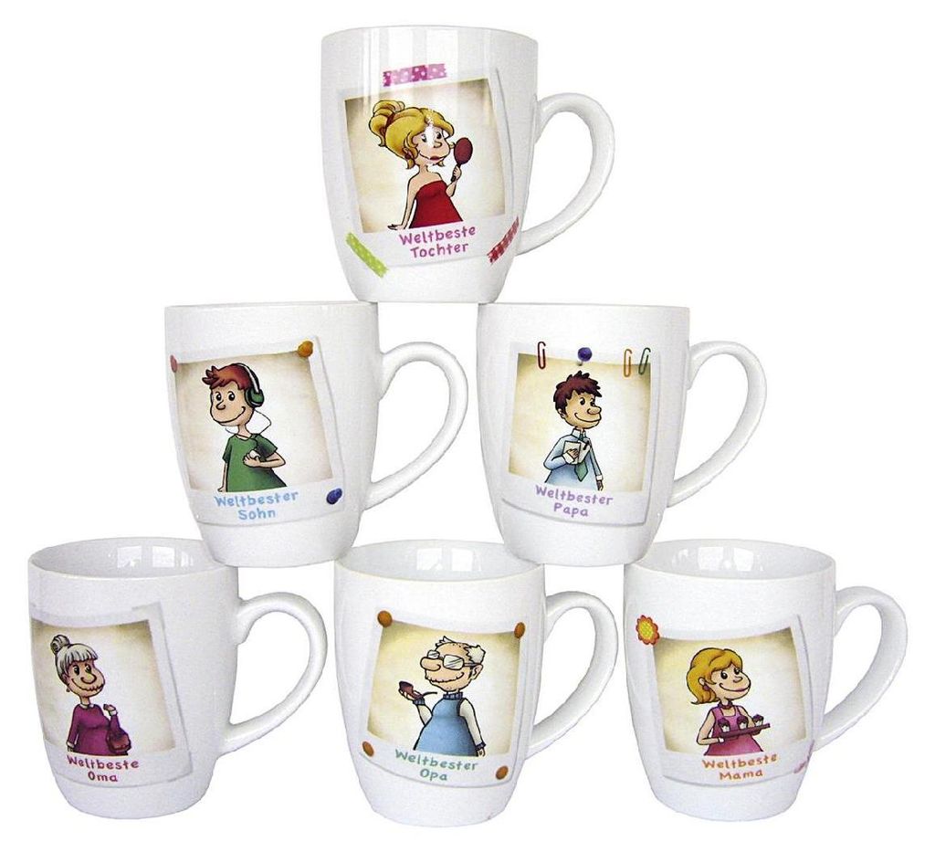 Kaffeebecher Weltbeste 370 ml 10cm Produktbild 
