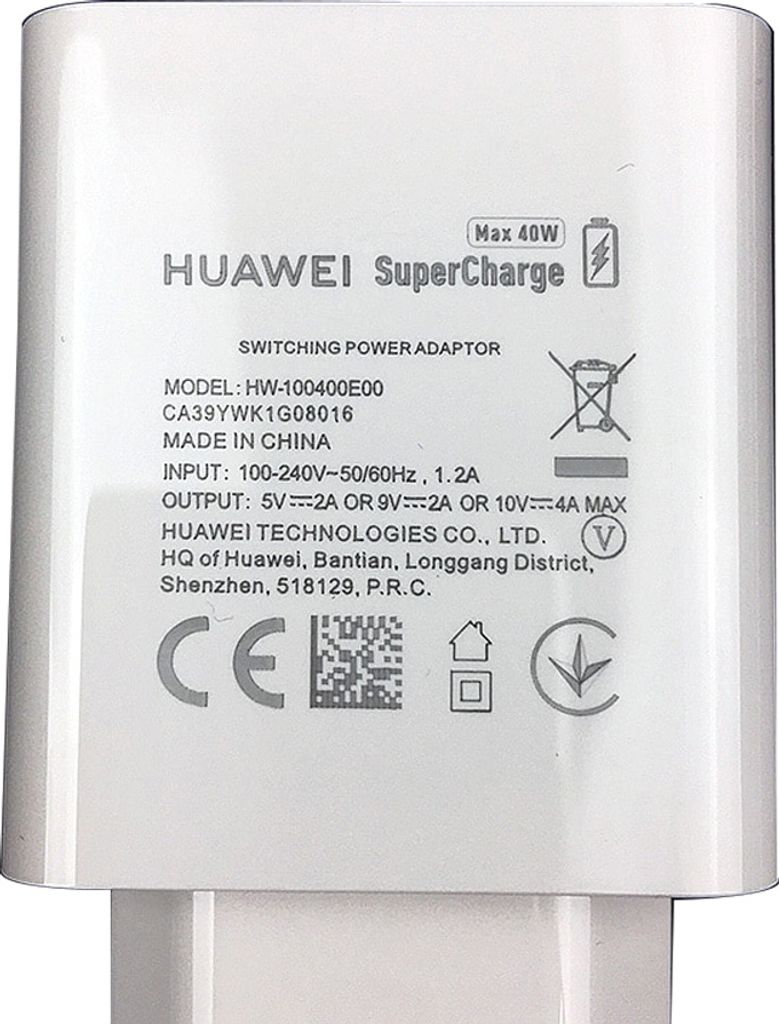 Huawei - HW-100400E00 Super Ladeadapter - 2A - Weiss - USB Immagine del prodotto 