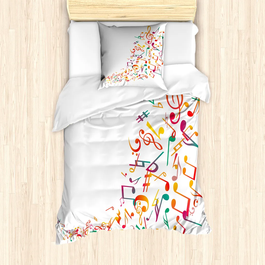 Set Copripiumino ABAKUHAUS Fluss Bunte 135x200 - Antiacaro Colorato