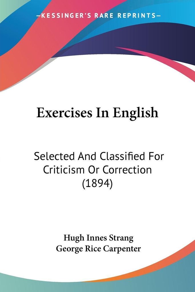 Exercises In English