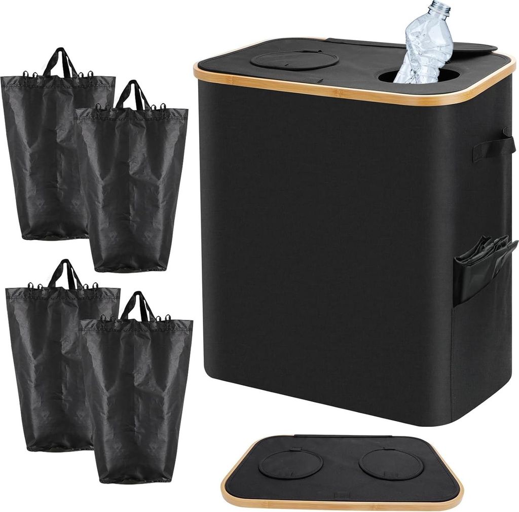 Zwei-Teil-Verpackungskiste - Für Pfandflaschen geeignet - 140 Liter - Schwarz
