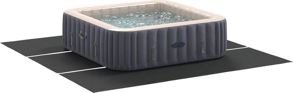 Bodenfolie für Pools Schwarz 396 x 396 x 0,1 cm Vliesstoff