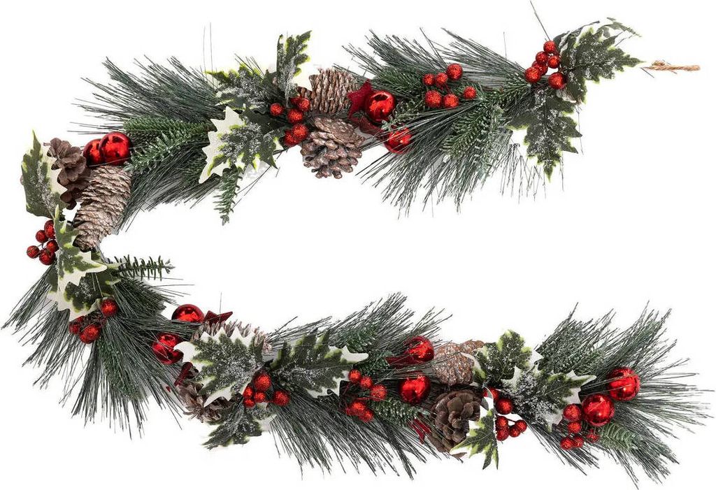 Přirozená girlanda se šiškami, 100 cm Obrázek produktu 