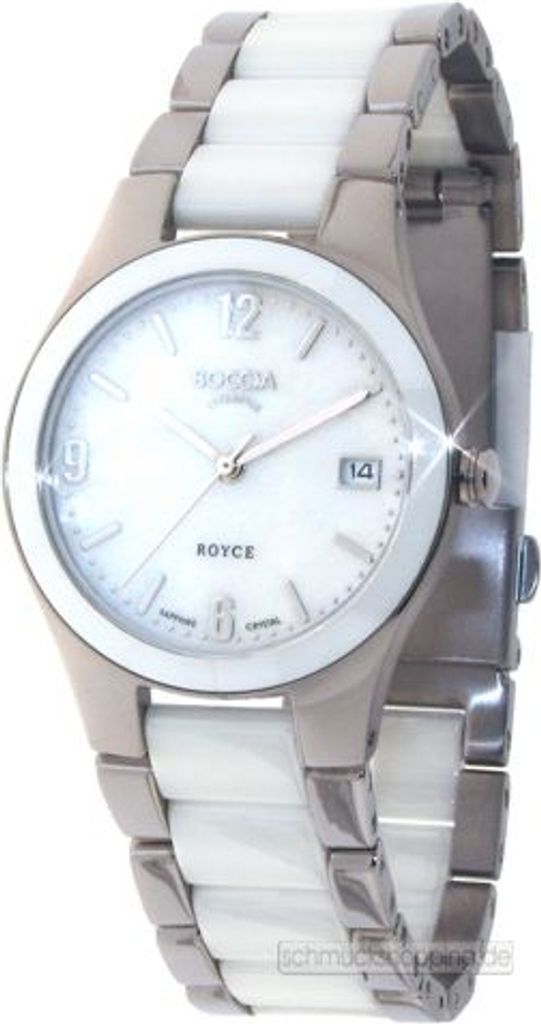 Boccia Uhr - Damen Titan Keramikuhr mit Saphirglas - 3189-01