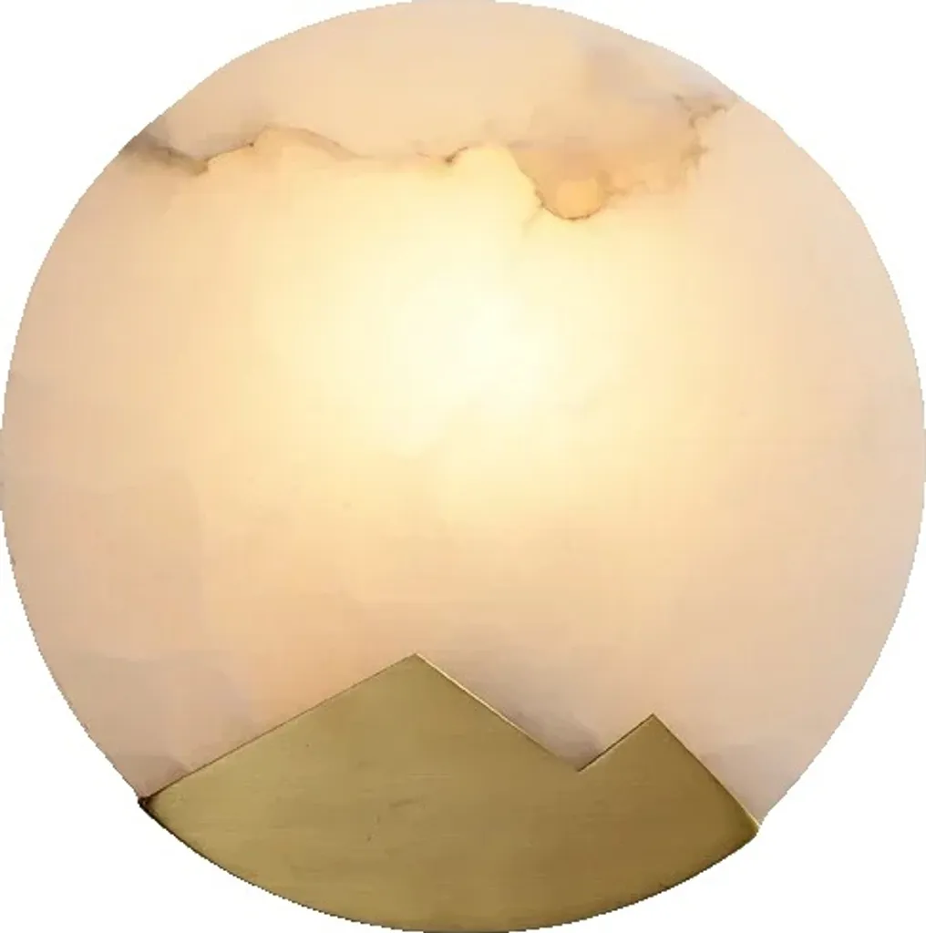 Applique LED anti-éblouissement marbre or luminaire salon cosy