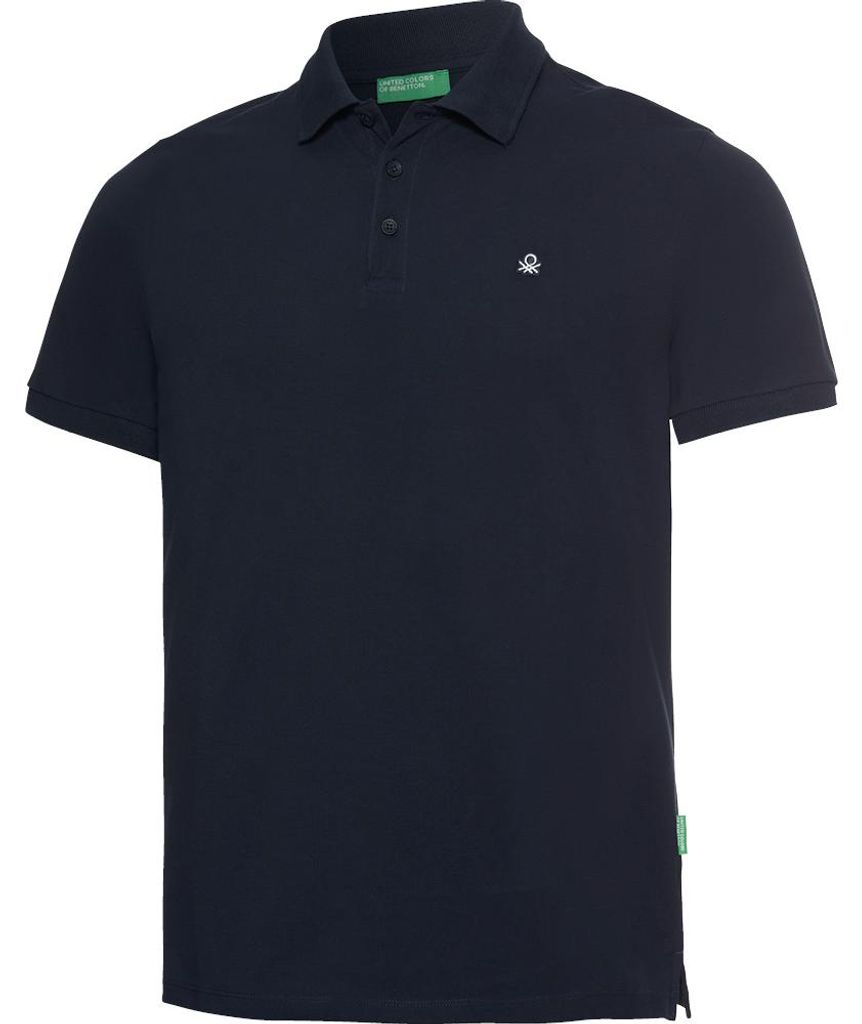 Benetton Poloshirt kurzarm uni, unifarben aus 100% Produktbild 