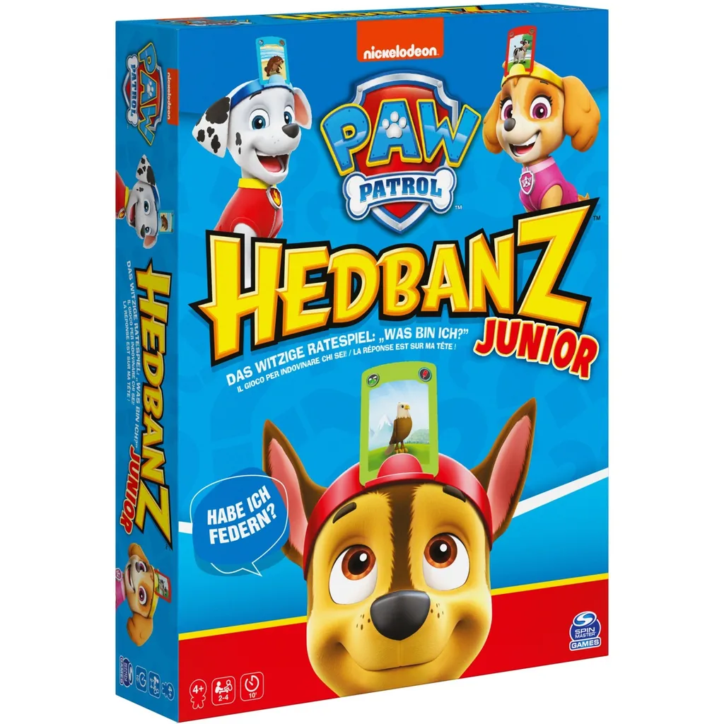 Jeu de société Hedbanz Junior Pat'Patrouille - Spin Master 38777 - 2-4 joueurs