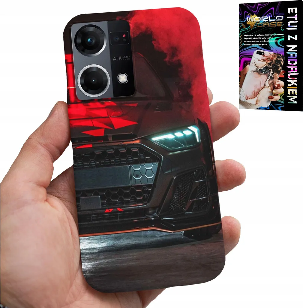 Cover Oppo Reno7 4G Auto Fan + Pellicola Vetro - Protezione Smartphone Racing