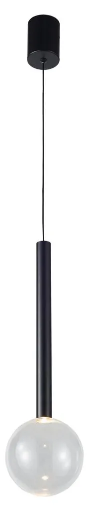 Suspension LED noire 6W Alinos : éclairage design pour hauts plafonds