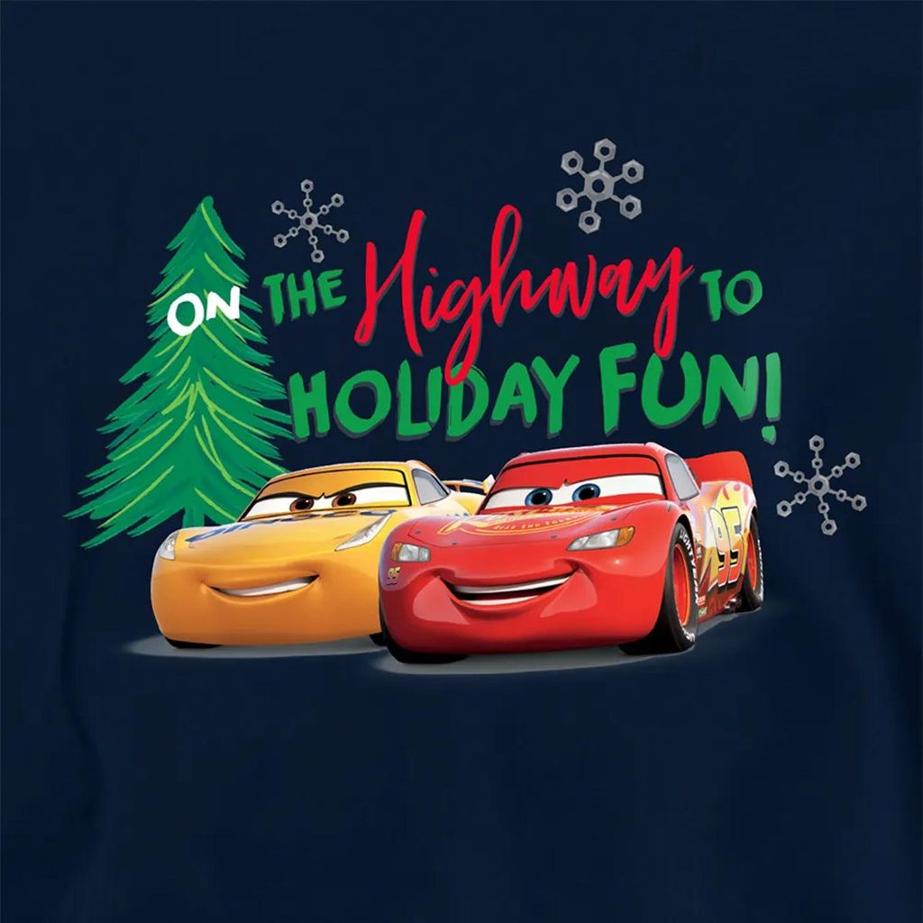 Cars - "Highway To Holiday Fun" Kapuzenpullover für Kinder, weihnachtliches Design TV22690 (152-158) (Schwarz)