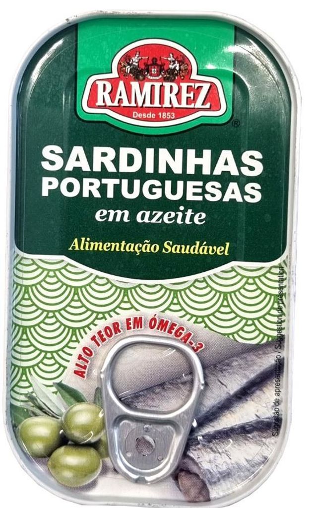 Ramirez Sardinen in hochwertigem Olivenöl direkt aus Portugal Dose 125g Vorratspack 6x
