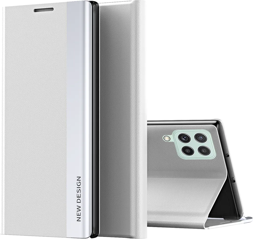 Cover Bianca Galaxy A12 5G: Eleganza in Ecopelle e Comodità Magnetica