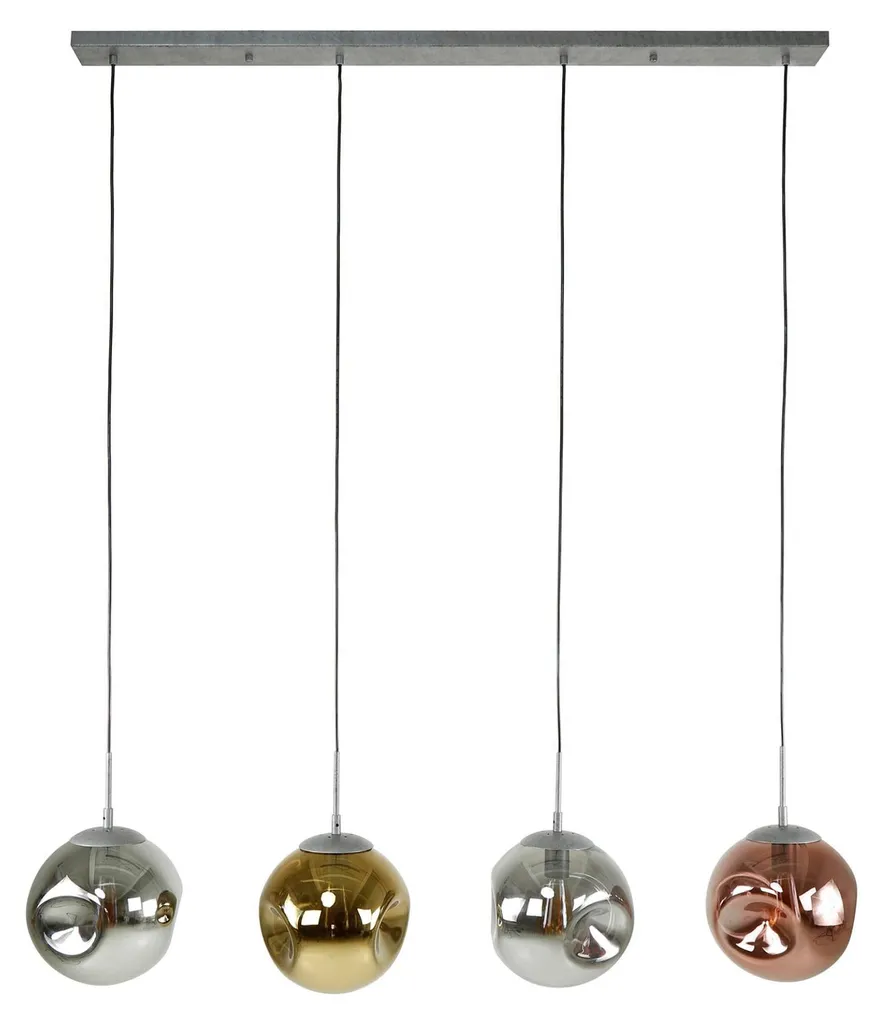 Grand Luminaire de Plafond Design Métal 130 cm pour Éclairage de Luxe